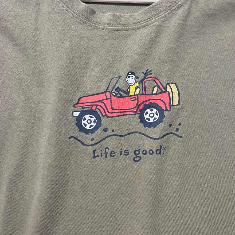 Life Is Good Men's Beige Graphic Tee - Picture 2 of 4